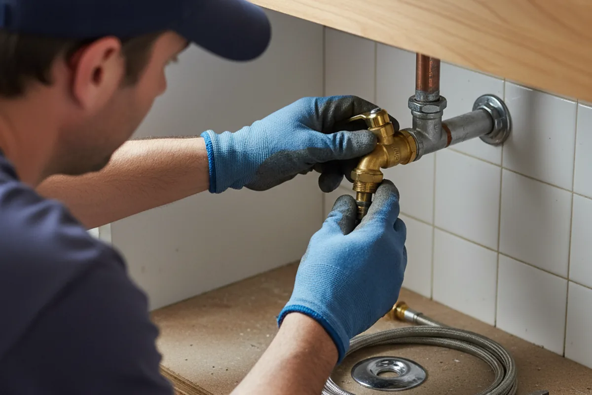 Shutoff valve and fitting work during Repiping in Livonia